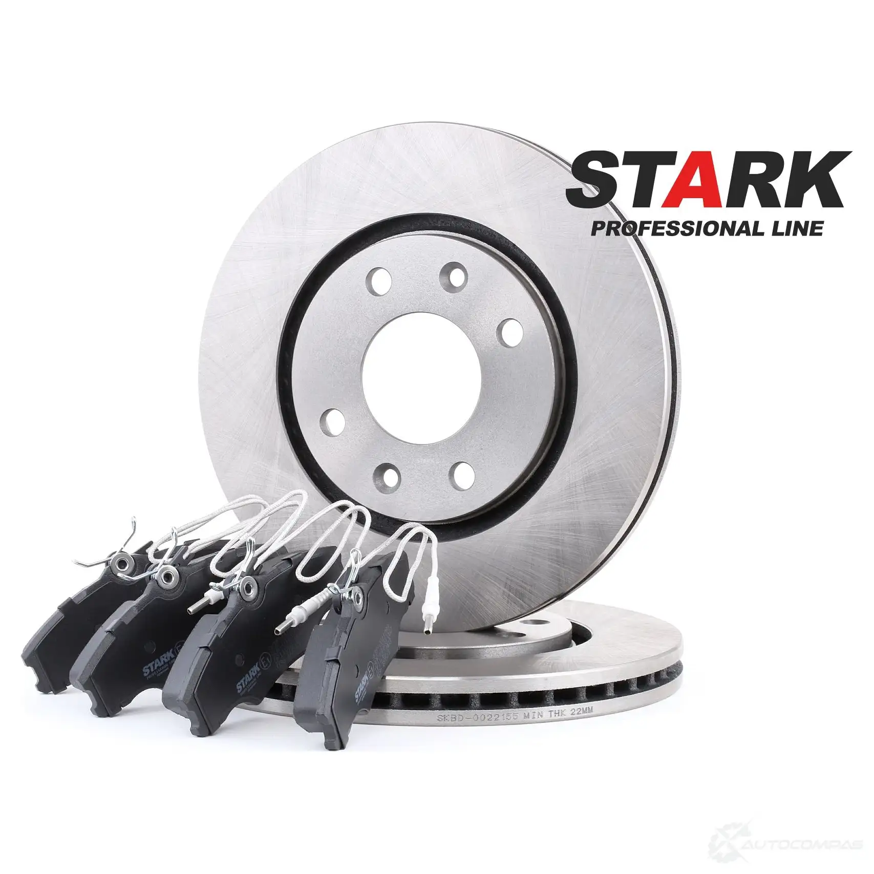 Тормозные диски и колодки, комплект STARK 1437814309 69DM NB7 skbk1090273 - Изображение 1