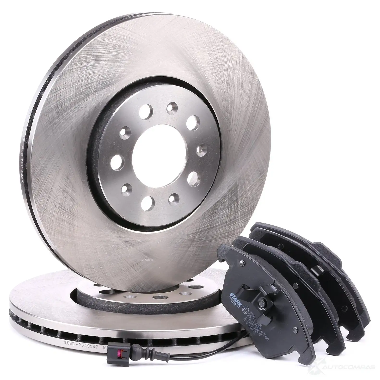 Тормозные диски и колодки, комплект STARK skbk1090361 E TAC0 1437815022 - Изображение 1