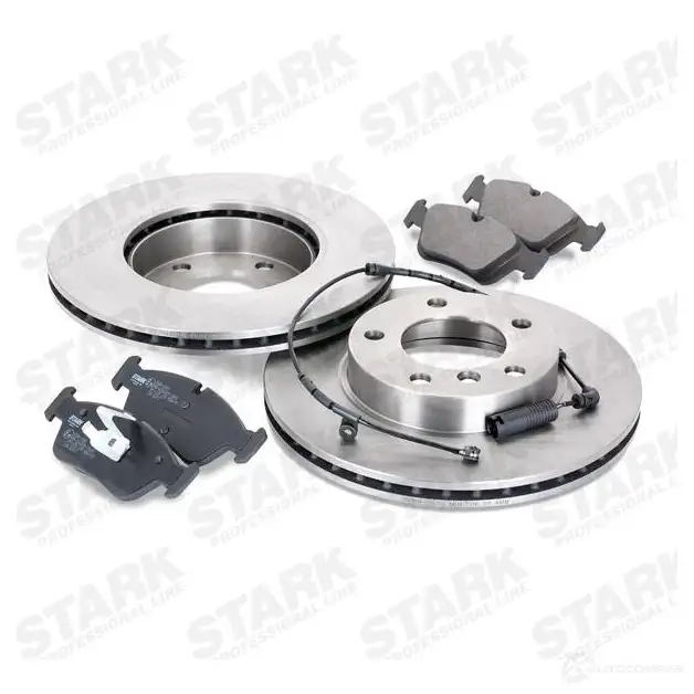 Тормозные диски и колодки, комплект STARK skbk1090306 3 PEO918 1437814999 изображение 2
