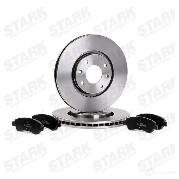 Тормозные диски и колодки, комплект STARK 4AM 6V5 1437813907 skbk1090191 изображение 2
