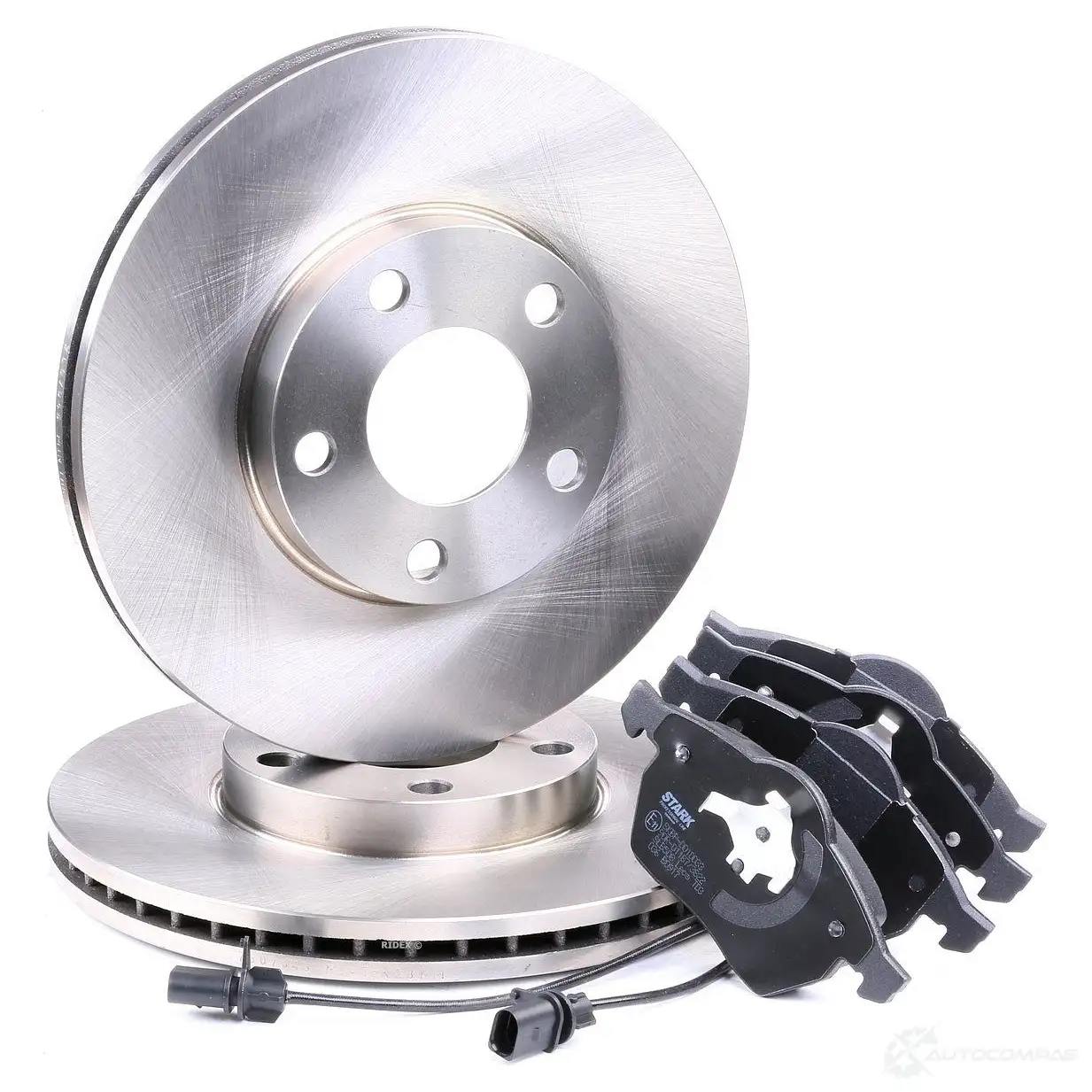 Тормозные диски и колодки, комплект STARK MN26V TY 1437814988 skbk1090040 - Изображение 1