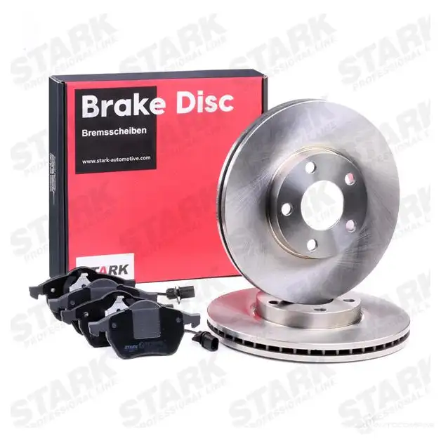 Тормозные диски и колодки, комплект STARK MN26V TY 1437814988 skbk1090040 изображение 1