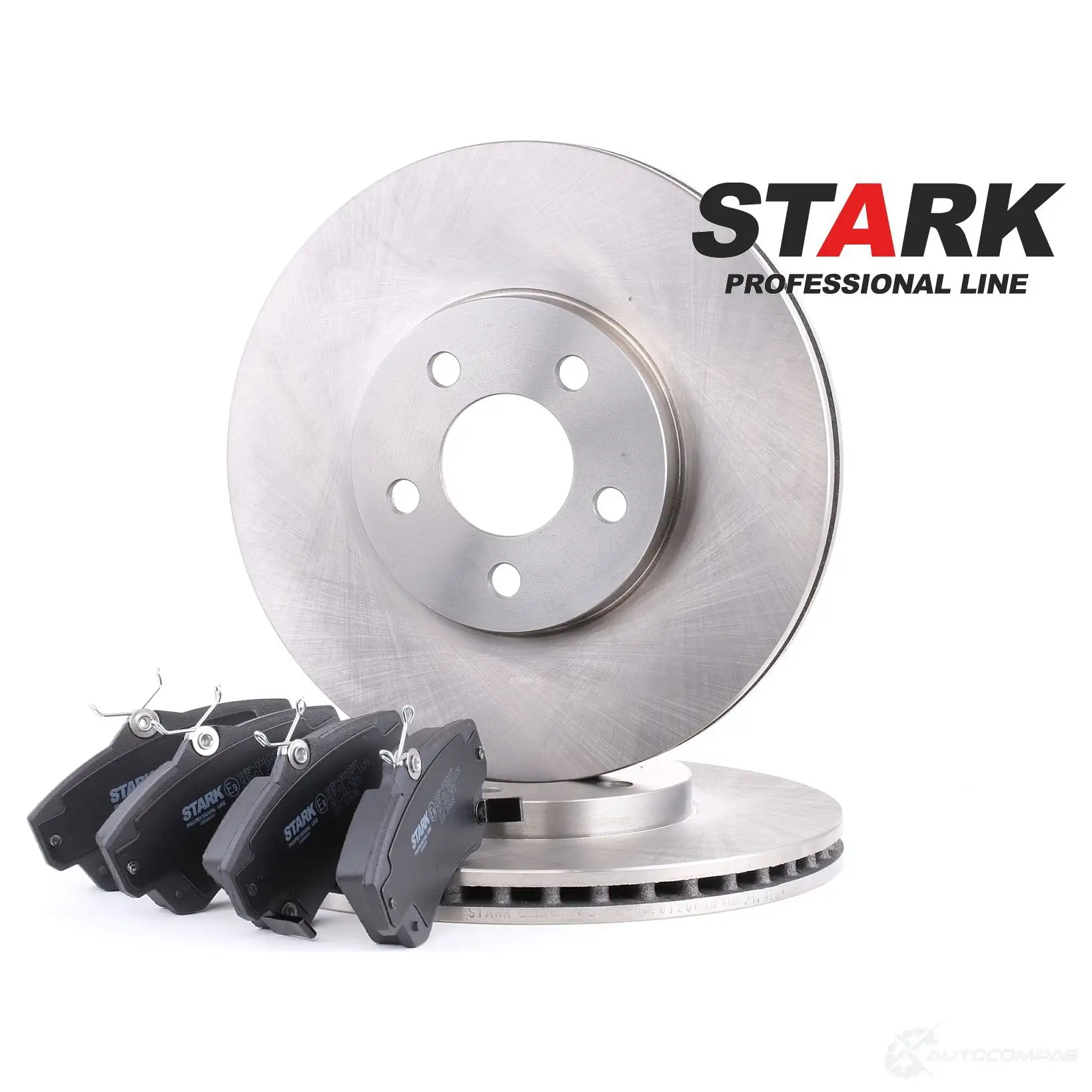 Тормозные диски и колодки, комплект STARK 1437814373 skbk1090210 W9KE7 J - Изображение 1