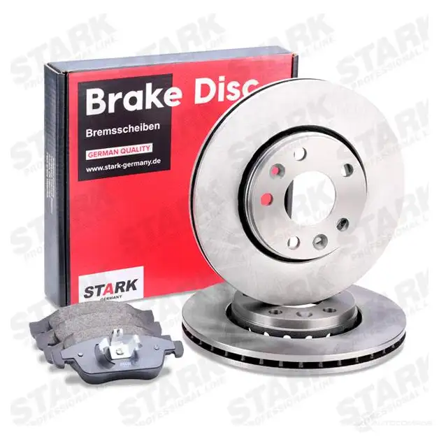 Тормозные диски и колодки, комплект STARK skbk1090227 1437814330 QNR8L M изображение 1