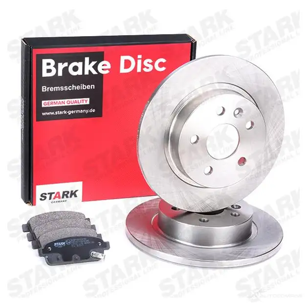 Тормозные диски и колодки, комплект STARK 4 AE3L skbk1090213 1437813933 изображение 1