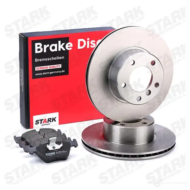 Тормозные диски и колодки, комплект STARK W BC0OM8 1437814632 skbk1090310 изображение 0