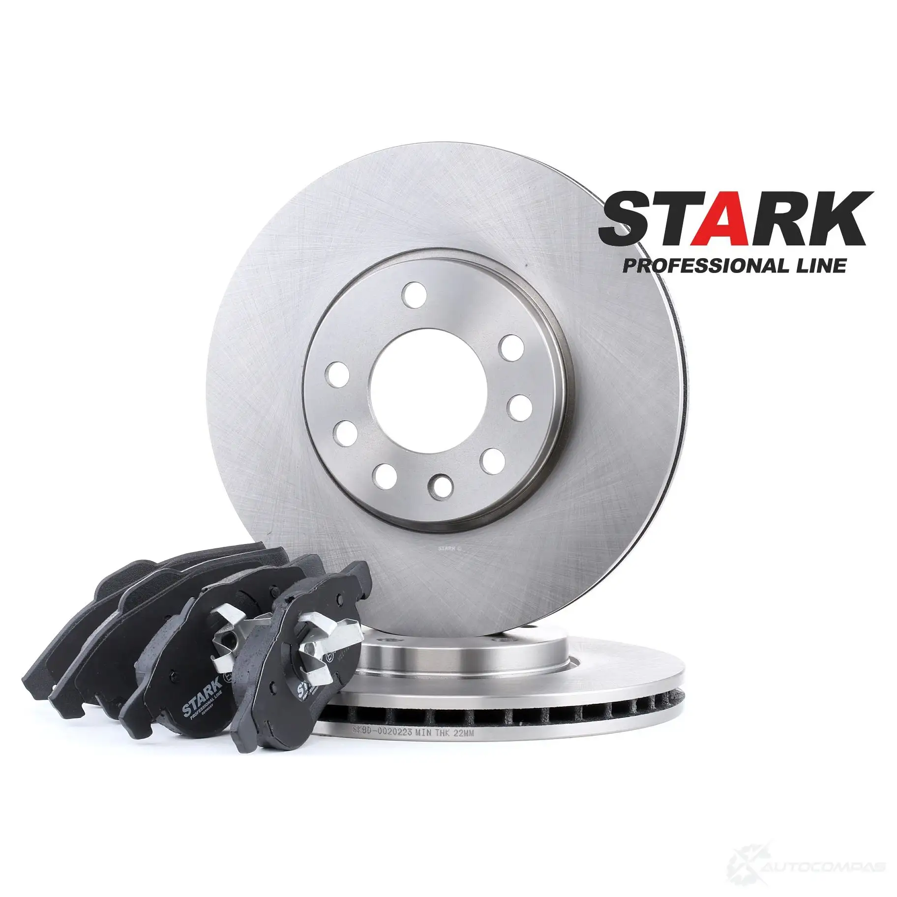 Тормозные диски и колодки, комплект STARK 1437815043 skbk1090137 J1W G0 - Изображение 1