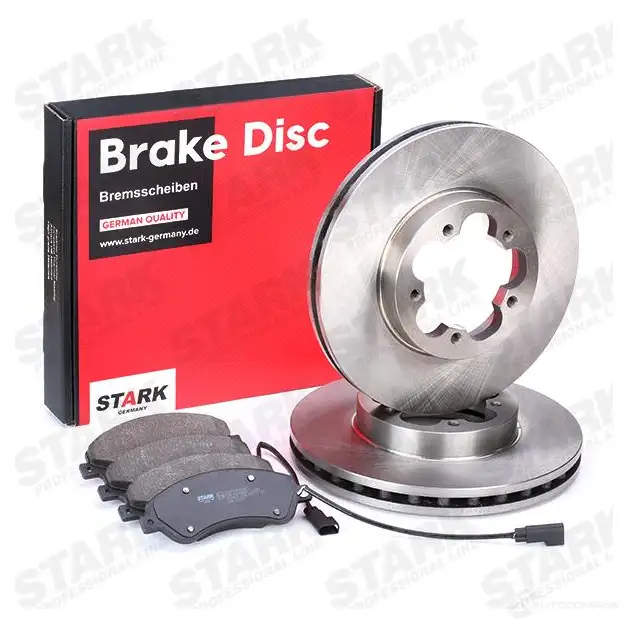 Тормозные диски и колодки, комплект STARK skbk1090253 1437816483 A7N NV изображение 1