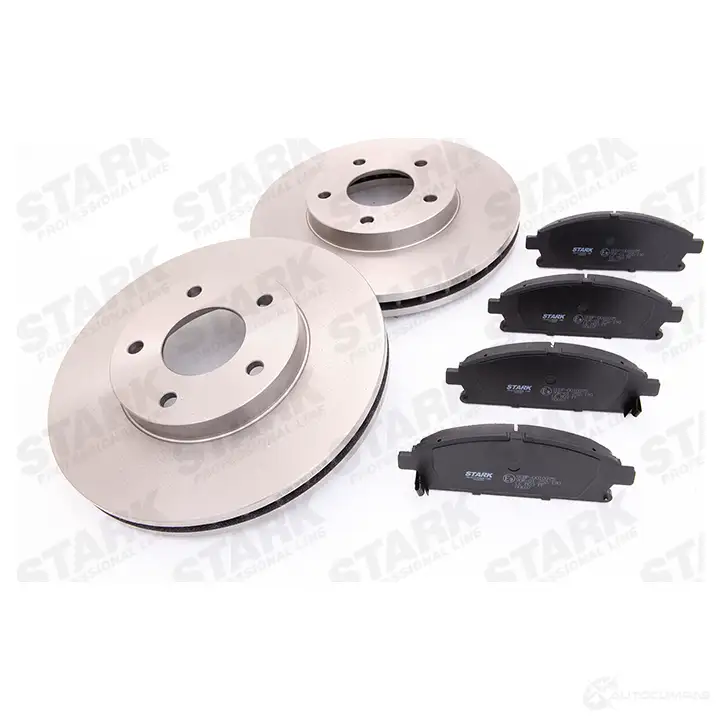 Тормозные диски и колодки, комплект STARK skbk1090085 E JAH2FG 1437814689