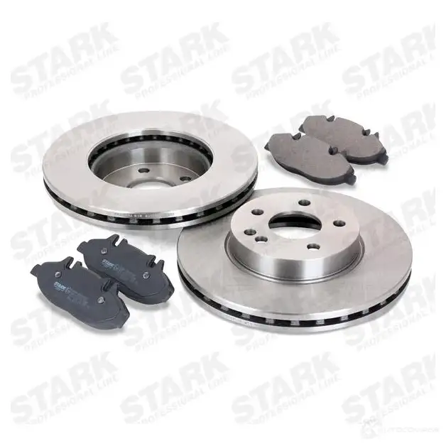 Тормозные диски и колодки, комплект STARK skbk1090135 1437815475 O 694M изображение 2