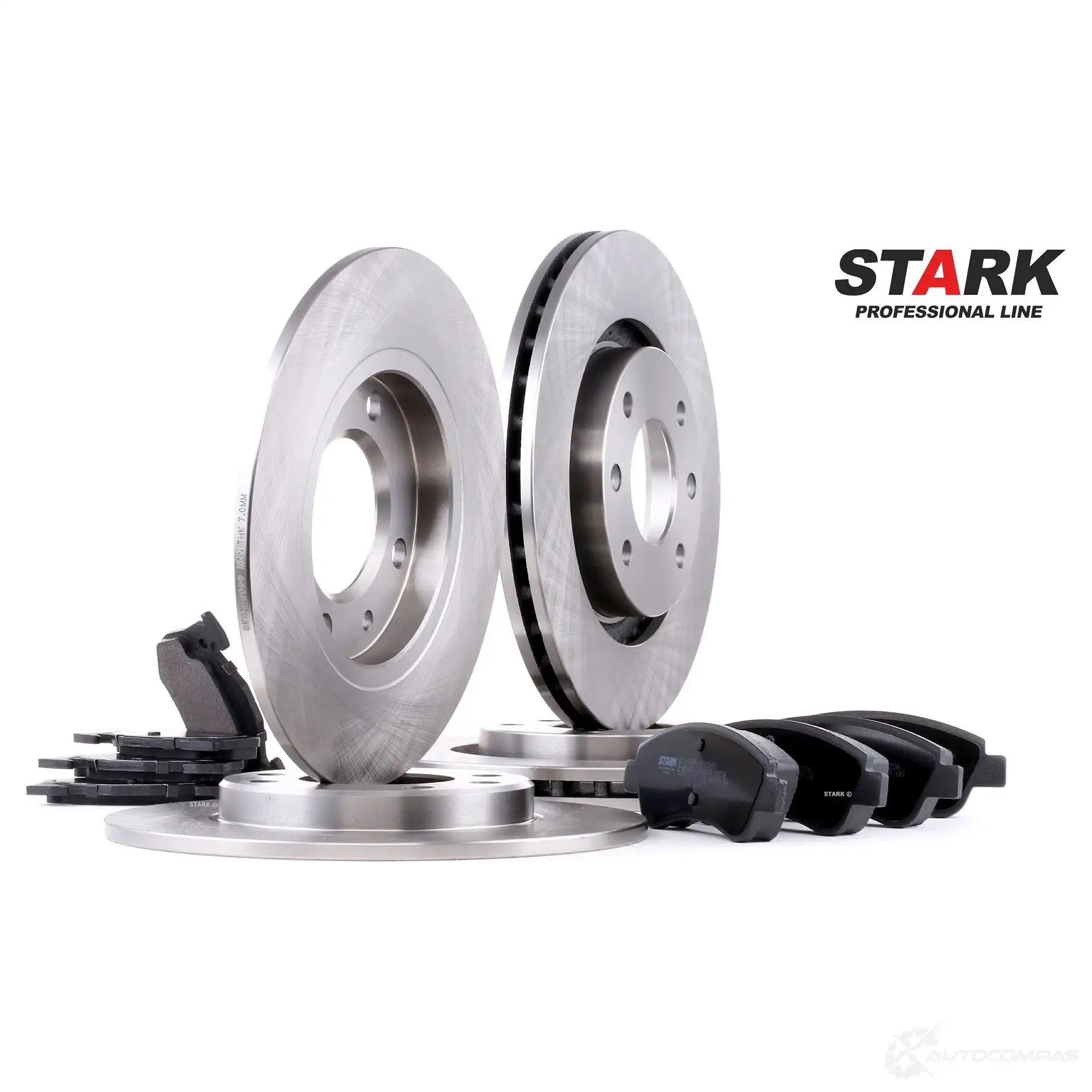 Тормозные диски и колодки, комплект STARK ID8 SMQ 1437816557 skbk1090301 изображение 0