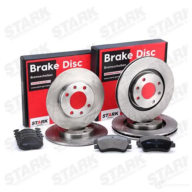 Тормозные диски и колодки, комплект STARK ID8 SMQ 1437816557 skbk1090301 изображение 1