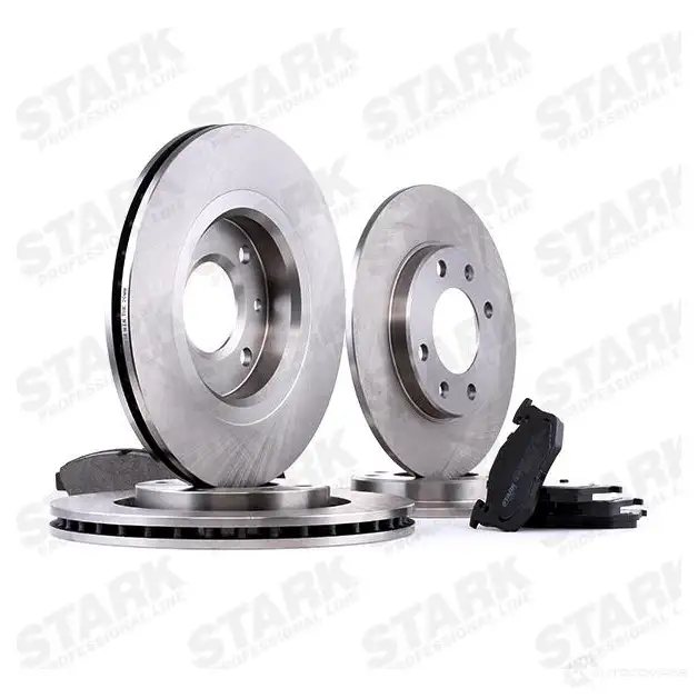 Тормозные диски и колодки, комплект STARK ID8 SMQ 1437816557 skbk1090301 изображение 2