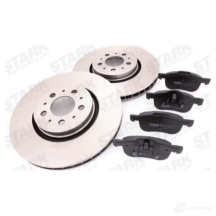 Тормозные диски и колодки, комплект STARK skbk1090072 1437815571 WD 3GH3K