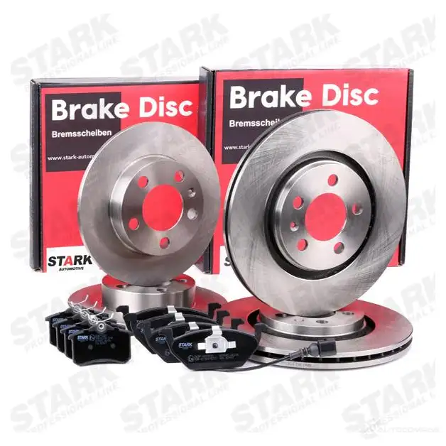 Тормозные диски и колодки, комплект STARK 1438358715 3 P81H skbk1090285 изображение 1