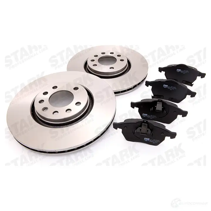 Тормозные диски и колодки, комплект STARK 1437814638 skbk1090263 H14KO 8S