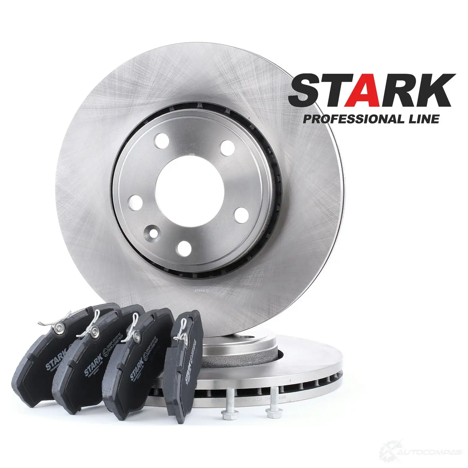Тормозные диски и колодки, комплект STARK skbk1090206 1437816119 PGX JY - Изображение 1