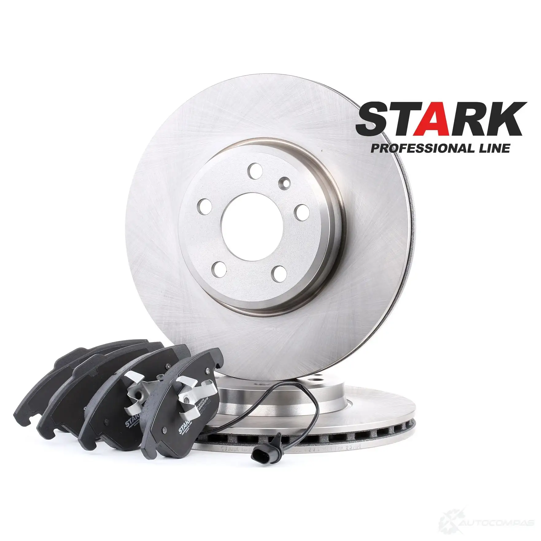 Тормозные диски и колодки, комплект STARK skbk1090142 1438358716 Y776 X4E - Изображение 1