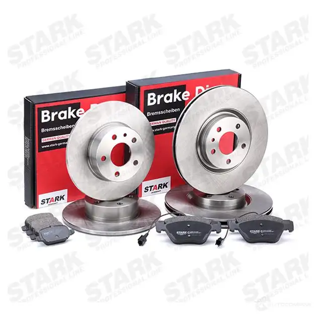 Тормозные диски и колодки, комплект STARK 1437815920 skbk1090338 HNS6 NI изображение 1