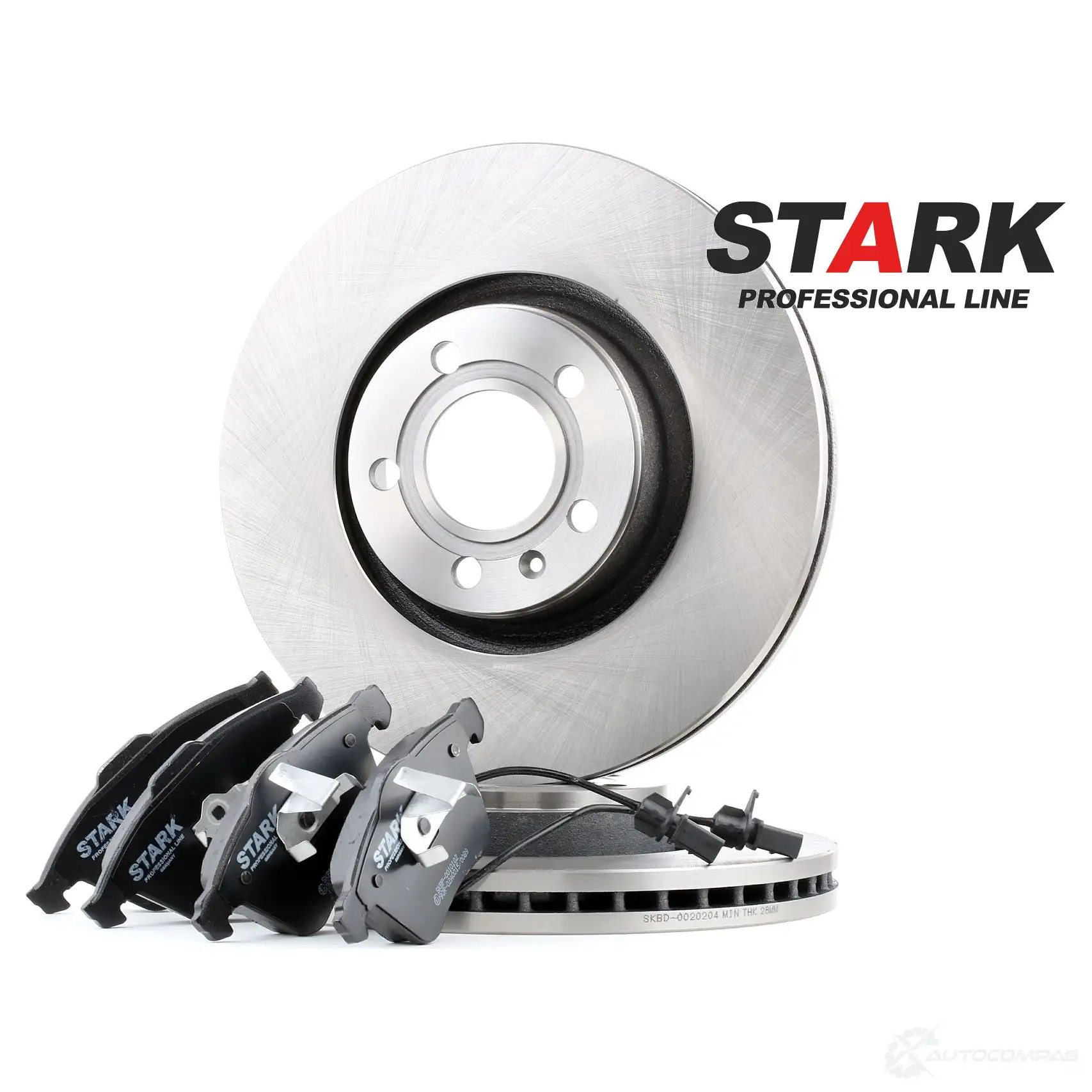 Тормозные диски и колодки, комплект STARK skbk1090321 1437815589 GR RYZ6U - Изображение 1