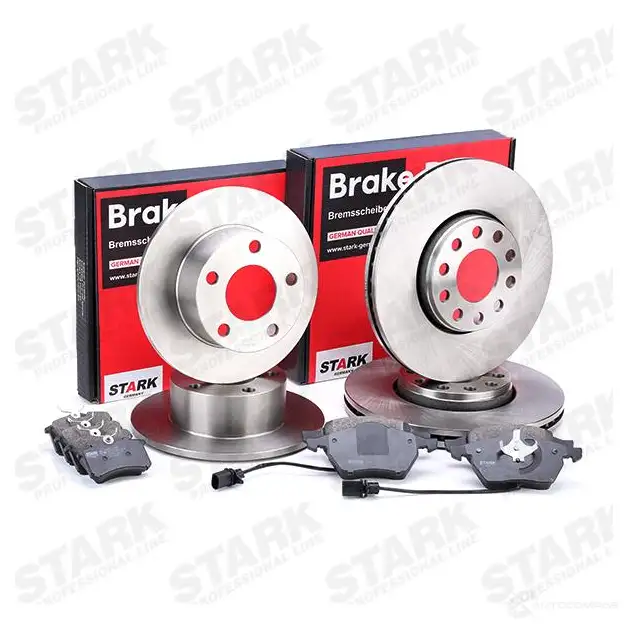 Тормозные диски и колодки, комплект STARK 1437815874 skbk1090289 ICGO I изображение 1