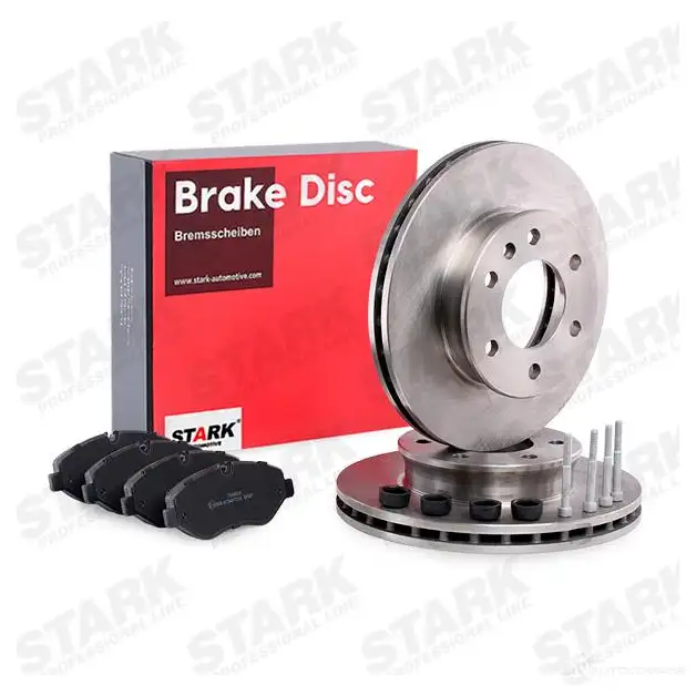 Тормозные диски и колодки, комплект STARK B 8R9DE 1437815476 skbk1090167 изображение 1