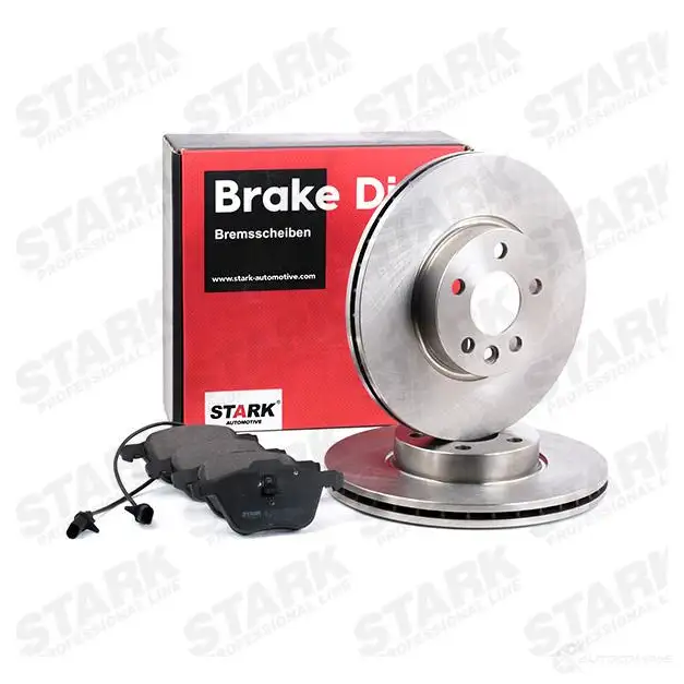 Тормозные диски и колодки, комплект STARK YA7 C48 1437815062 skbk1090358 изображение 1