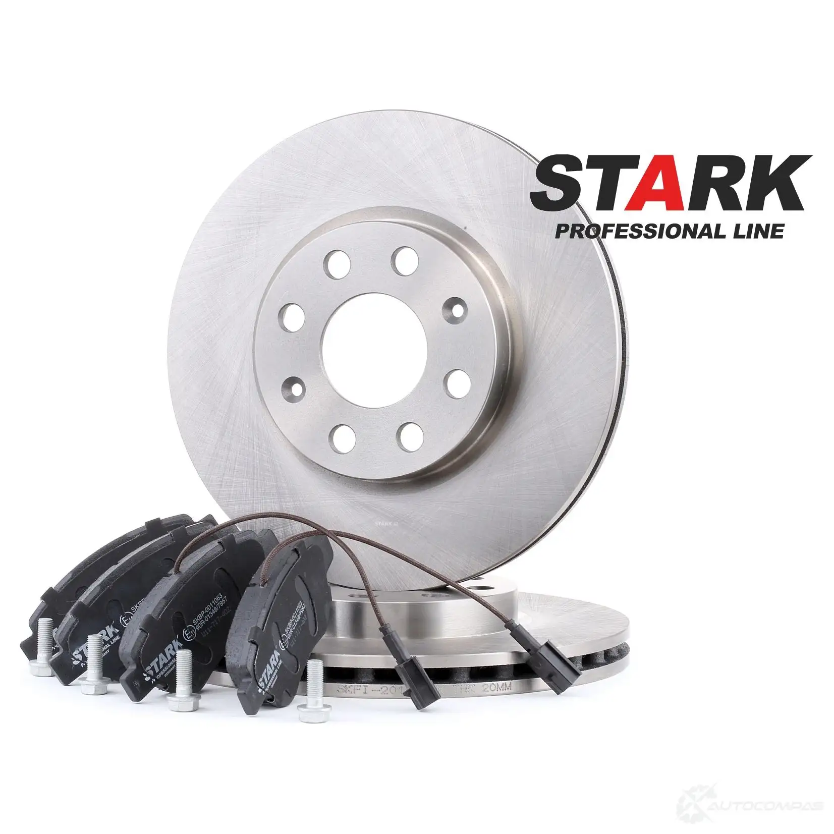 Тормозные диски и колодки, комплект STARK 1437816757 skbk1090126 1IKKOZ B - Изображение 1