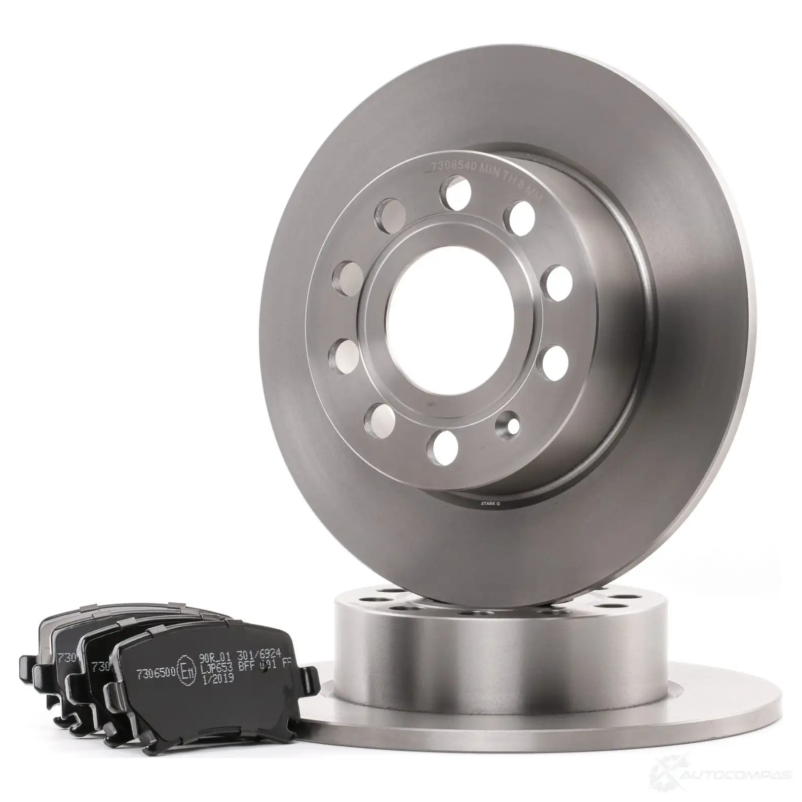Тормозные диски и колодки, комплект STARK skbk1090022 1437813813 PS034 09 изображение 0