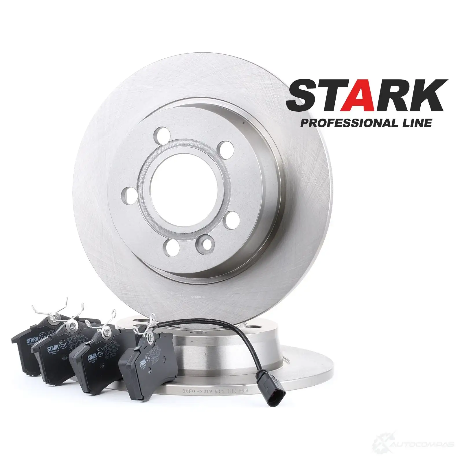 Тормозные диски и колодки, комплект STARK 1437813537 skbk1090037 ZNV AWH3 изображение 0