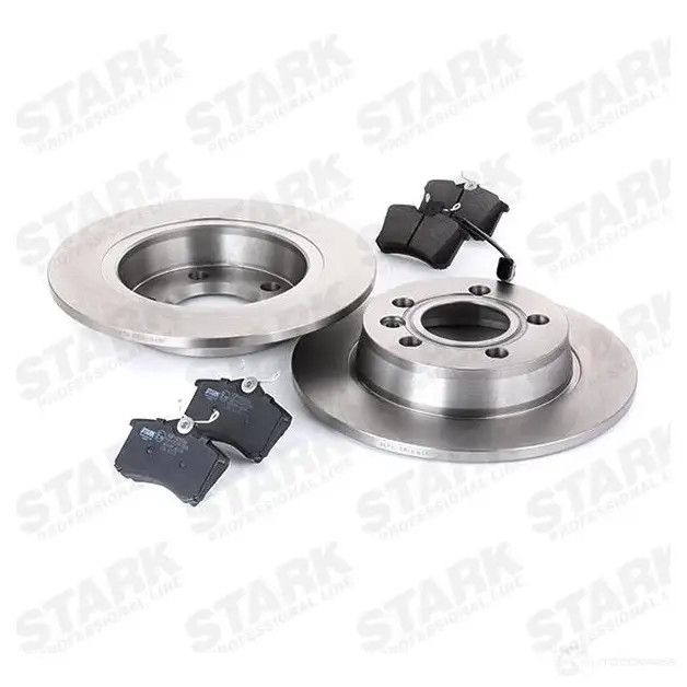 Тормозные диски и колодки, комплект STARK 1437813537 skbk1090037 ZNV AWH3 изображение 2