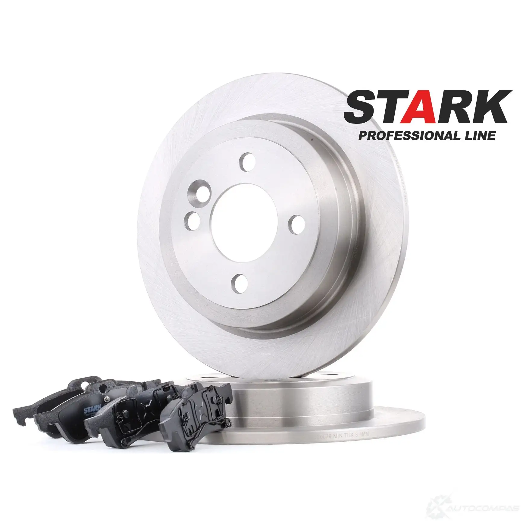 Тормозные диски и колодки, комплект STARK skbk1090159 2 3FHL 1437813215 - Изображение 1