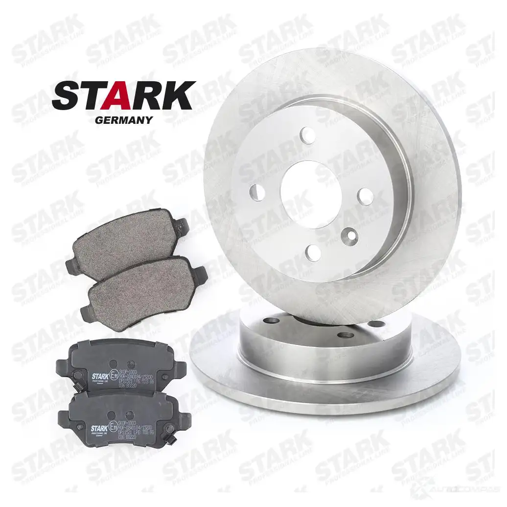Тормозные диски и колодки, комплект STARK skbk1090047 1437816357 0US 92QC изображение 0