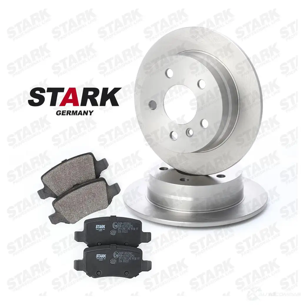 Тормозные диски и колодки, комплект STARK skbk1090067 1437813503 P6WH O изображение 0