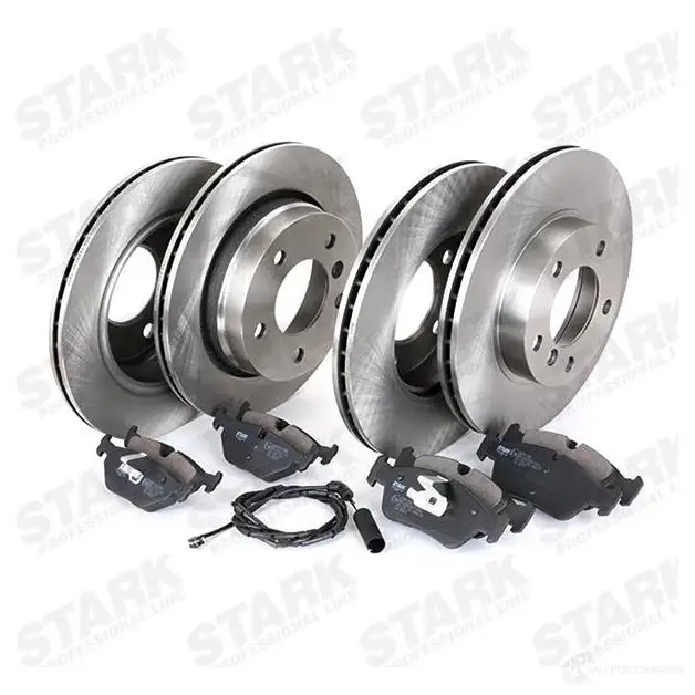 Тормозные диски и колодки, комплект STARK skbk1090340 1437815965 7U V3I8 изображение 3