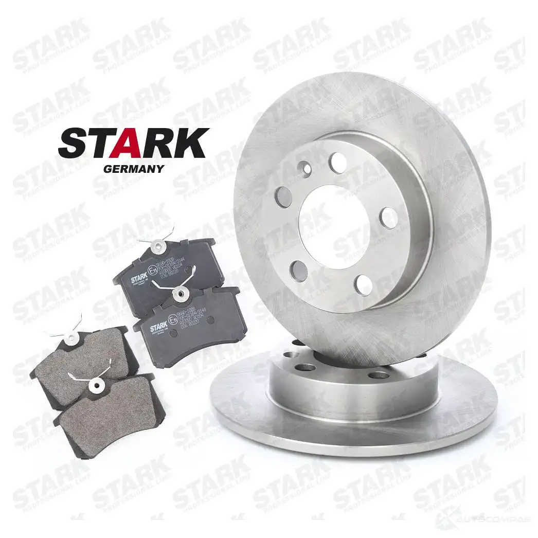 Тормозные диски и колодки, комплект STARK skbk1090001 3YE WW 1437912936 изображение 2