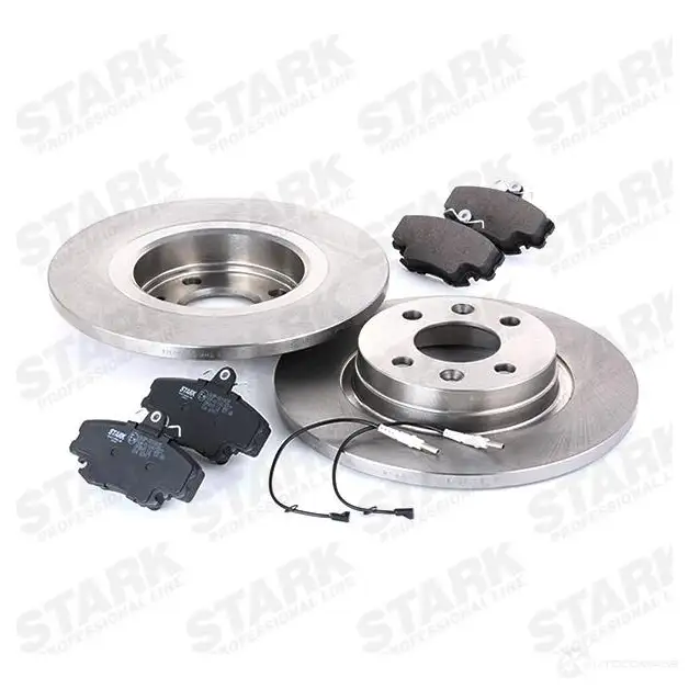 Тормозные диски и колодки, комплект STARK skbk1090124 VK NE8GS 1437818140 изображение 2