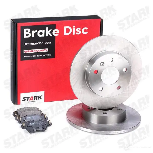 Тормозные диски и колодки, комплект STARK T8K 49 skbk1090021 1437813838 изображение 1