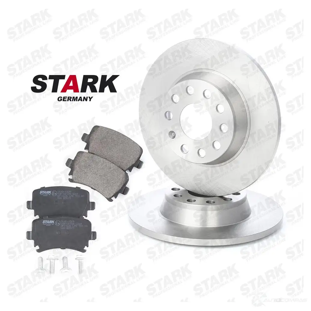 Тормозные диски и колодки, комплект STARK 5LHN N 1437814346 skbk1090008