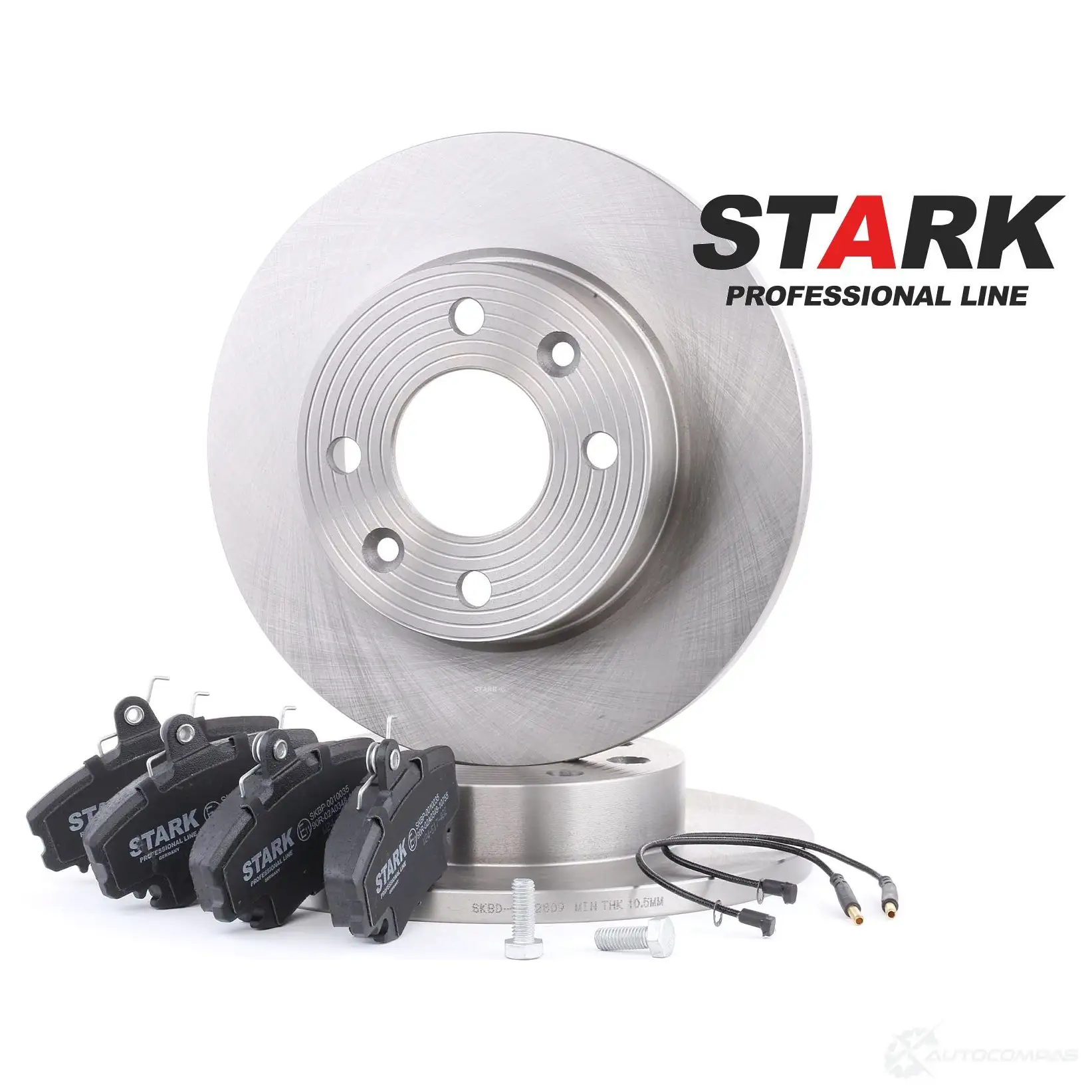 Тормозные диски и колодки, комплект STARK skbk1090094 1437813834 N 0H6IY2 изображение 0