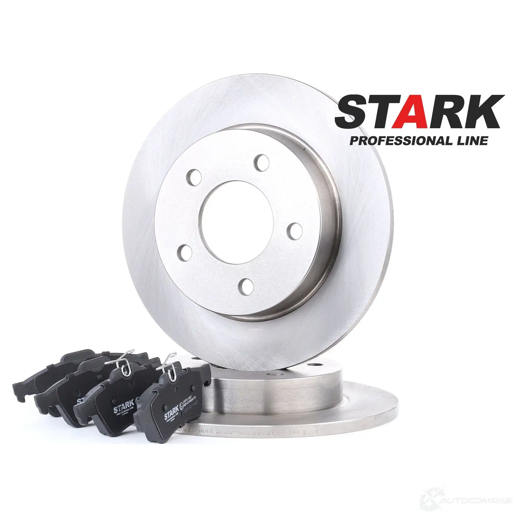 Тормозные диски и колодки, комплект STARK Y9O1 IS skbk1090205 1437818173 - Изображение 1