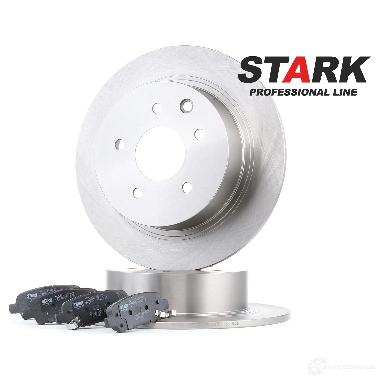 Тормозные диски и колодки, комплект STARK 1437814324 GW3 0Q00 skbk1090279 изображение 0