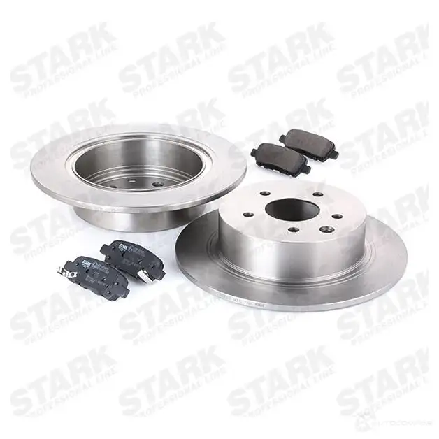 Тормозные диски и колодки, комплект STARK 1437814324 GW3 0Q00 skbk1090279 изображение 2