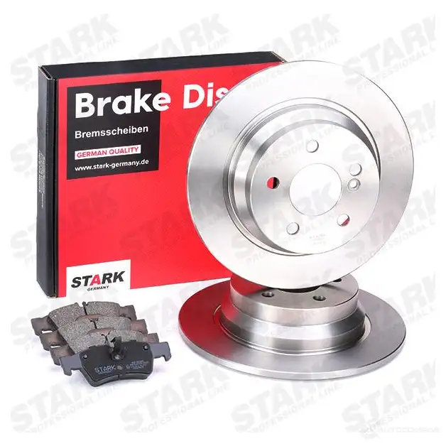 Тормозные диски и колодки, комплект STARK 5W 1GZ 1437813928 skbk1090162 изображение 1