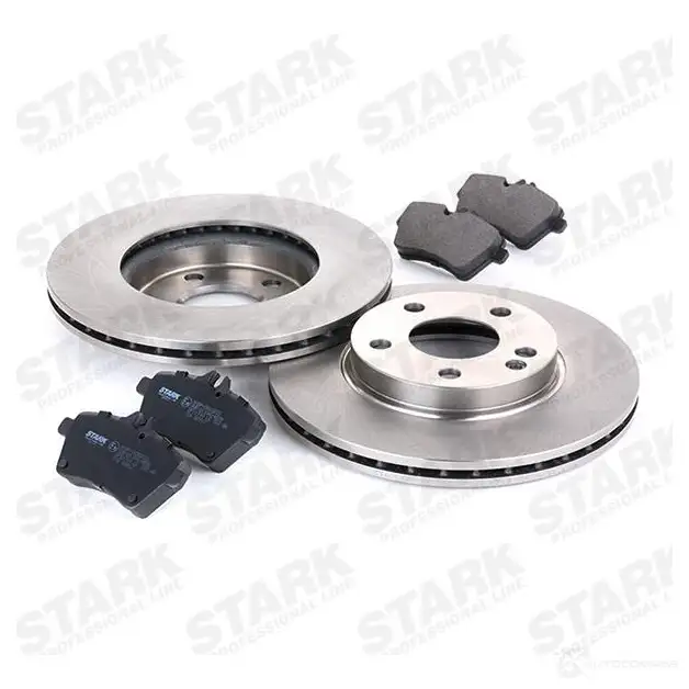 Тормозные диски и колодки, комплект STARK skbk1090180 PY8M4 8I 1437813911 изображение 2