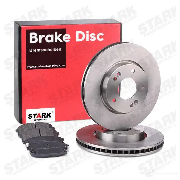 Тормозные диски и колодки, комплект STARK skbk1090129 1437814642 NSC WH6R изображение 1