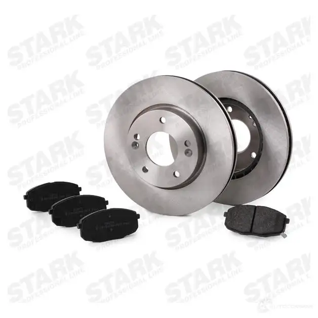 Тормозные диски и колодки, комплект STARK skbk1090129 1437814642 NSC WH6R изображение 2