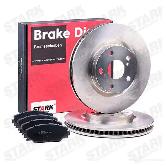 Тормозные диски и колодки, комплект STARK 1437814998 2T17W 3 skbk1090371 изображение 1