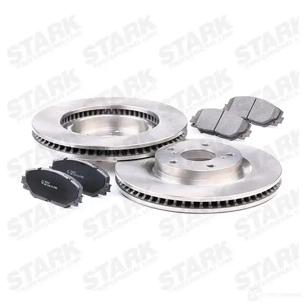 Тормозные диски и колодки, комплект STARK 1437814998 2T17W 3 skbk1090371 изображение 2