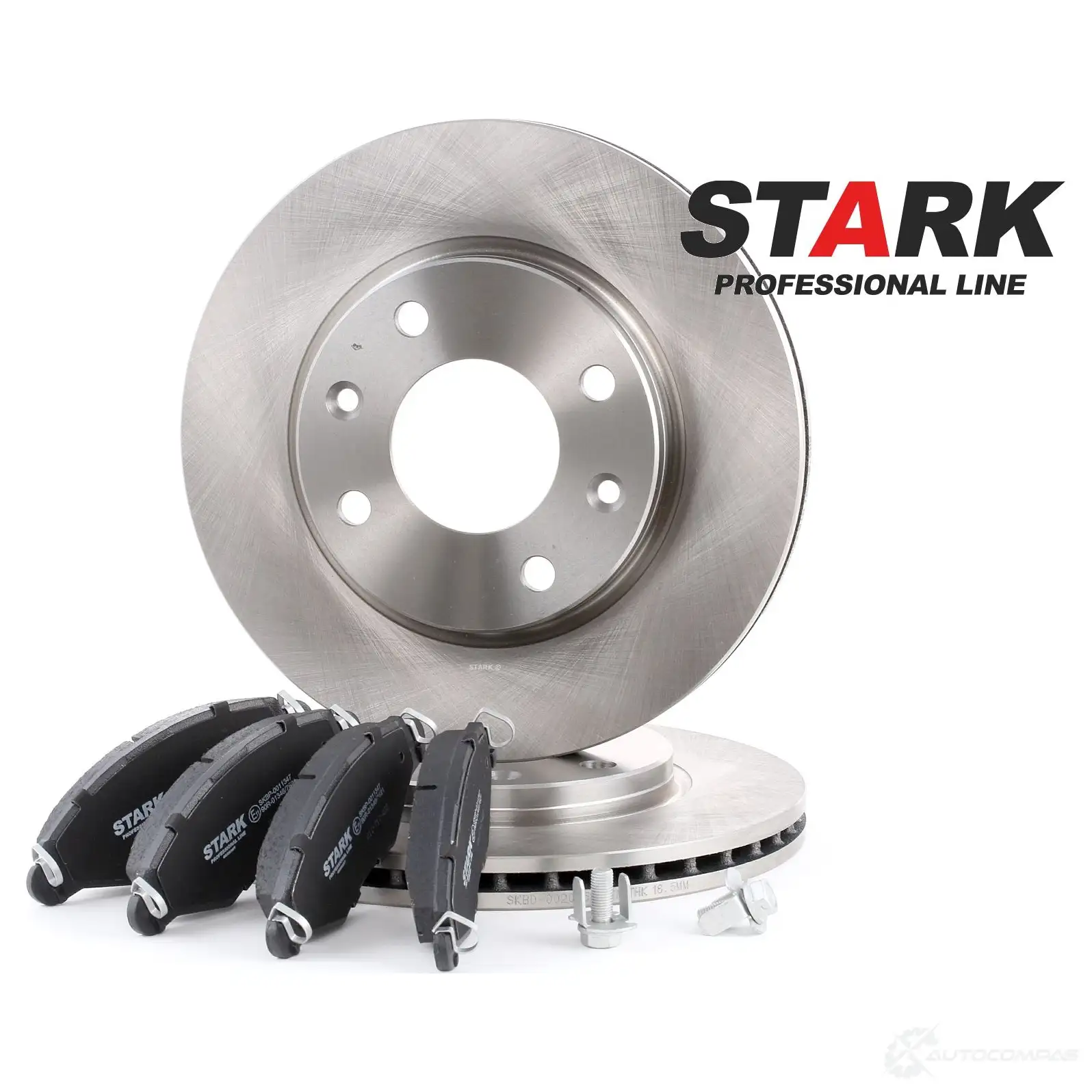 Тормозные диски и колодки, комплект STARK 1437816756 skbk1090341 7TEW 24 - Изображение 1